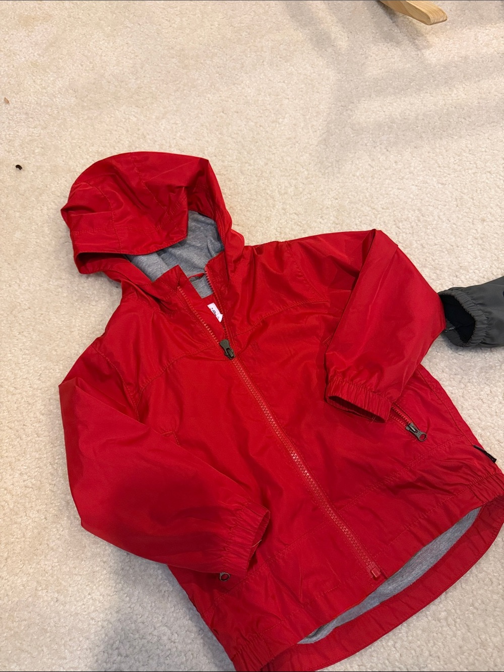 GAP Red Hooded Kids Rain Jacket